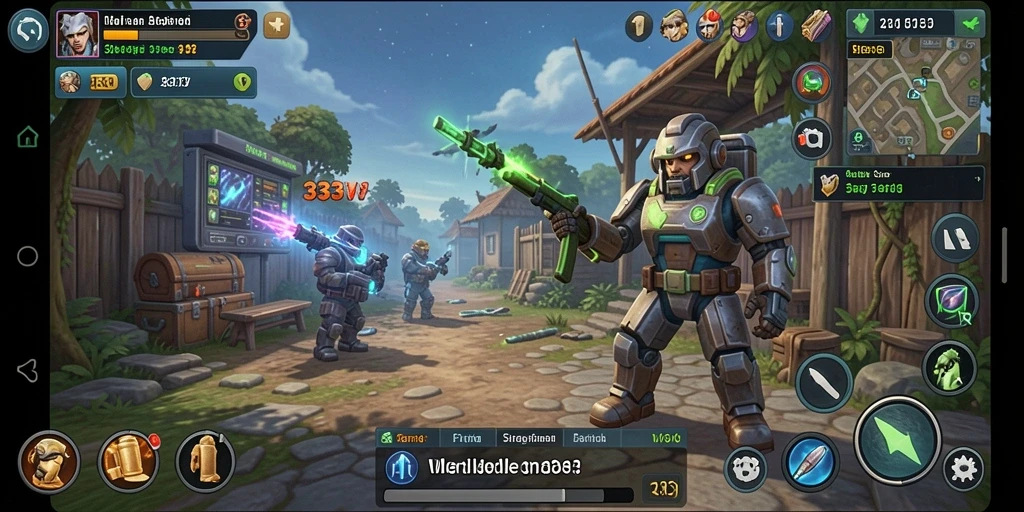 Tampilan gameplay di 333V dengan fitur Idle yang menarik.