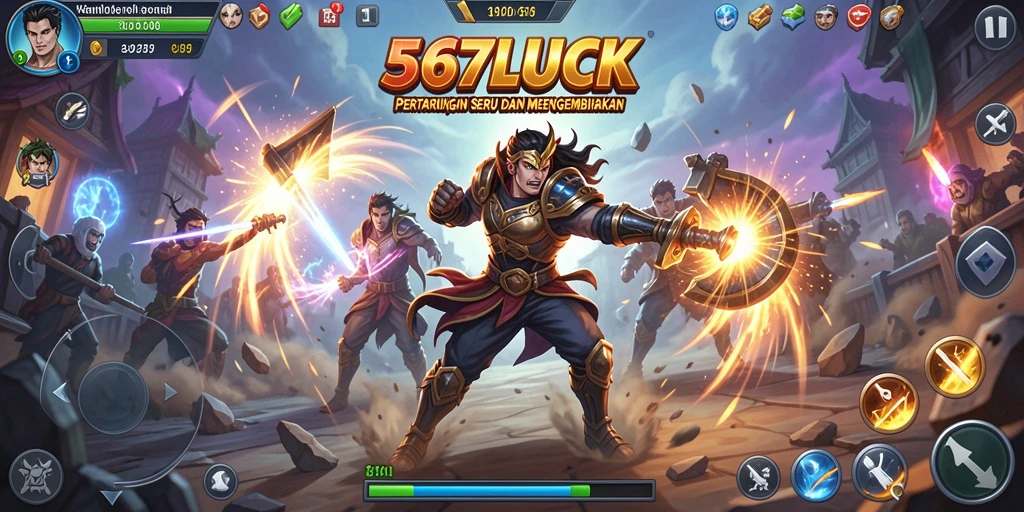 Gameplay seru di 567LUCK dengan pertarungan yang mendebarkan.