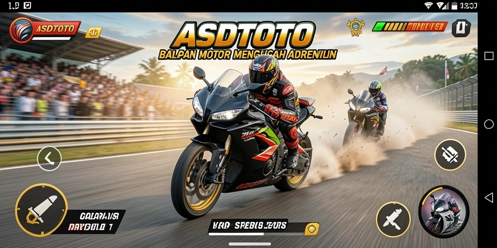 Gameplay mendebarkan dalam balapan motor ASDTOTO.