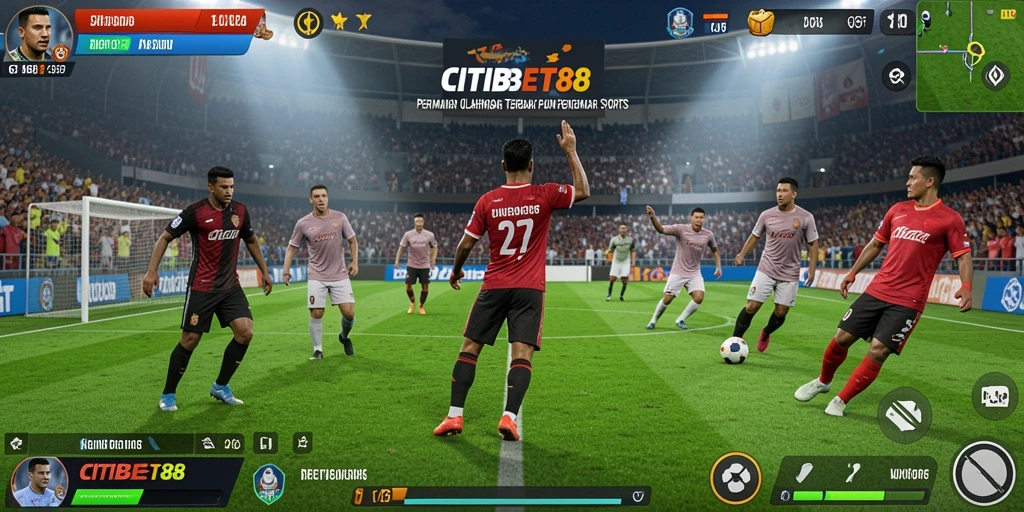 Tampilan aksi permainan olahraga di CITIBET88 yang menegangkan.