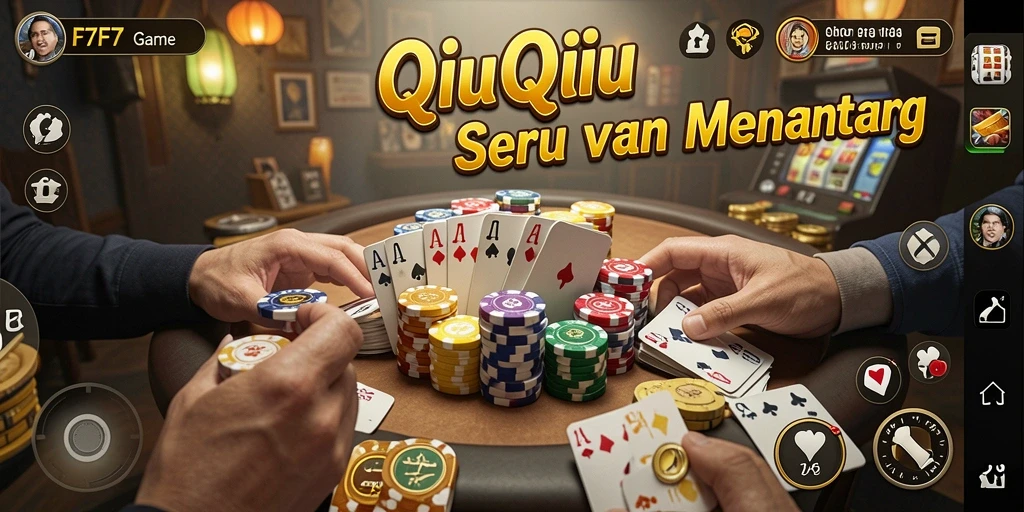 Tampilan gameplay QiuQiu yang menarik dan penuh strategi.