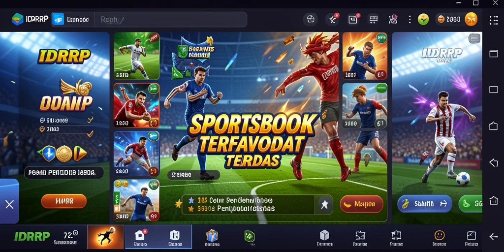 Tampilan gameplay taruhan olahraga di aplikasi IDRRP.