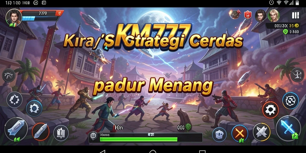 Screenshot menunjukkan momen strategis dalam pertempuran di KM777.