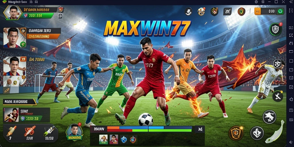 Tampilan gameplay olahraga yang seru dan menarik.