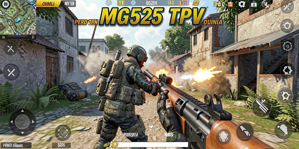 Tampilan aksi seru dan intens dari MG525 dalam gameplay TPS.