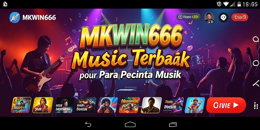Tangkapan layar gameplay MKWIN666 yang menunjukkan aksi bermain musik.