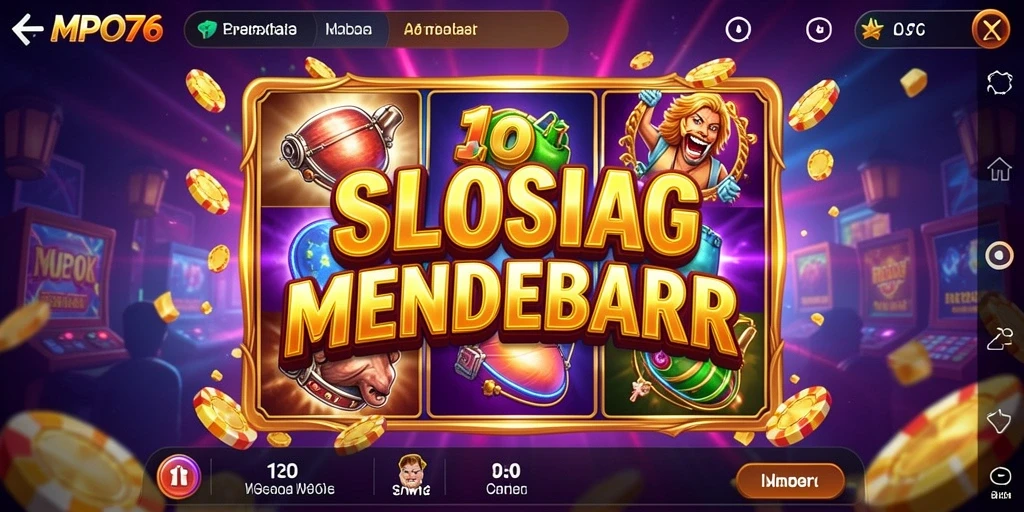 Screenshot menunjukkan gameplay menarik dari permainan Slot MPO76.