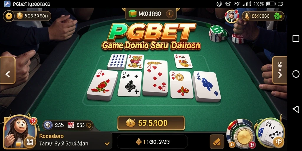 Screenshot PGBET menampilkan pemain sedang menikmati permainan Domino.