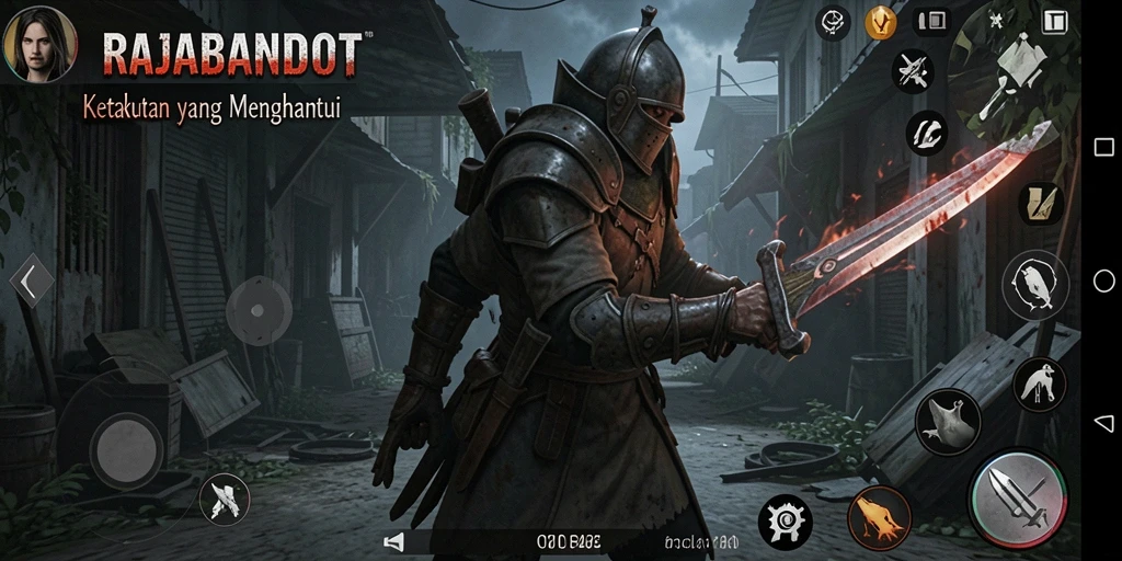 Gameplay menegangkan dalam dunia kegelapan RAJABANDOT.