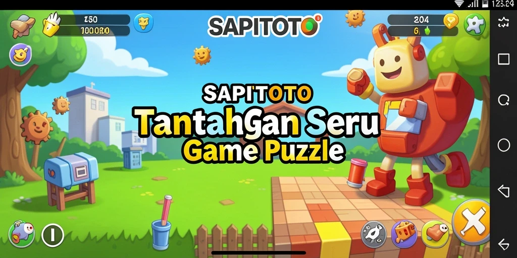 Tampilan gameplay SAPITOTO yang penuh warna dan menarik.