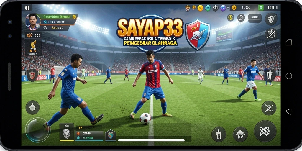 Tampilan gameplay <strong>SAYAP33</strong> yang seru dan mendebarkan di lapangan hijau.