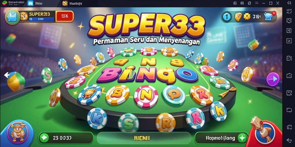 Tampilan gameplay Bingo yang seru di SUPER33.
