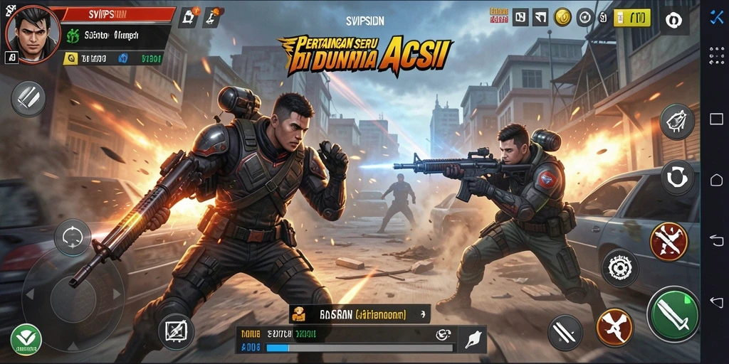 Screenshot menunjukkan pertarungan seru di SVIPSIDN.