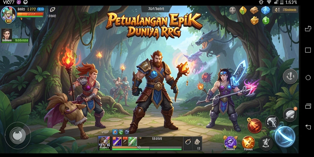 Tampilan gameplay RPG yang menakjubkan di VIO77.