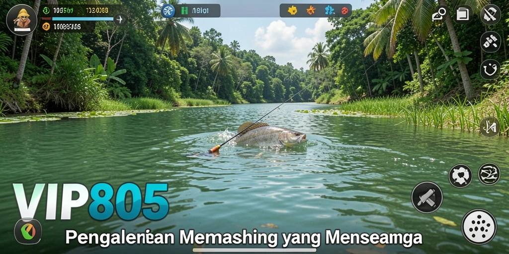 Gameplay memancing yang seru di VIP805 dengan grafis menakjubkan.