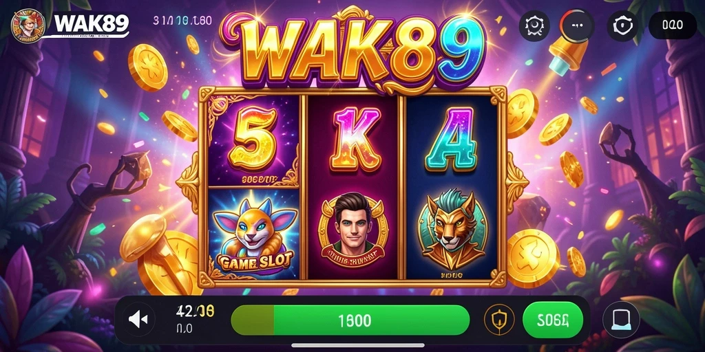 Tampilan gameplay WAK89 yang menarik dan penuh warna.